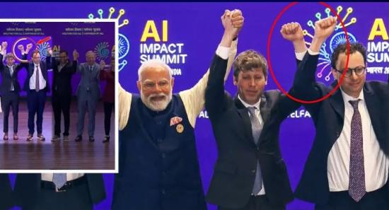 Viral Moment Between AI CEOs at New Delhi Summit